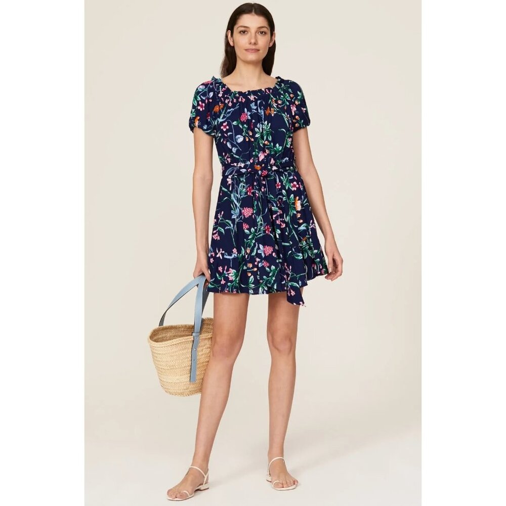 Slate & Willow Floral Tie Waist Mini Dress